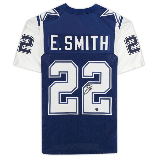 D.Cowboys #22 Emmitt Smith Fanatics Authentic Navy Mitchell & Ness Authentic 1995 Throwback Jersey Stitched American Football Jerseys