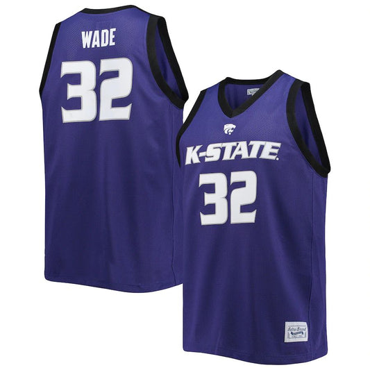 K.State Wildcats #32 Dean Wade Original Retro Brand Alumni Commemorative Replica Basketball Jersey Purple Stitched American College Jerseys