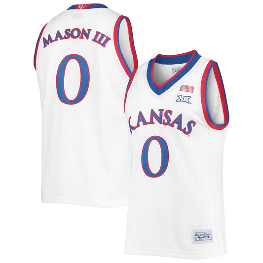 K.Jayhawks #0 Frank Mason III Original Retro Brand Commemorative Classic Basketball Jersey Stitched American College Jerseys