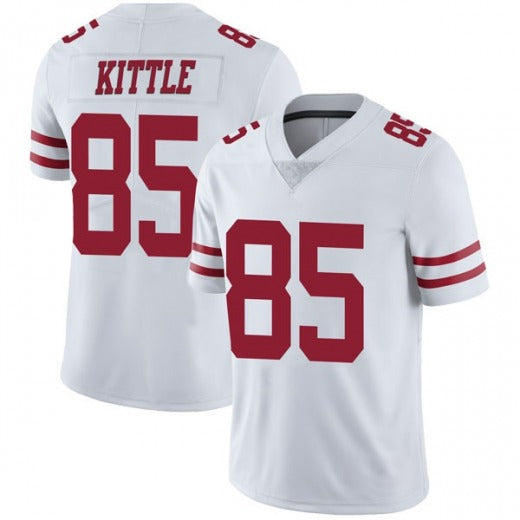 Football Jerseys SF.49ers George Kittle Jersey Black Stitched Name And Number 85 George Kittle Jersey White Stitched Name And Number 85