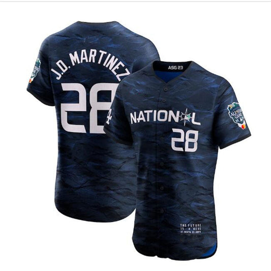 #28 J.D. Martinez National League 2023 All-Star Game Vapor Premier Elite Player Jersey - Royal Baseball Jerseys