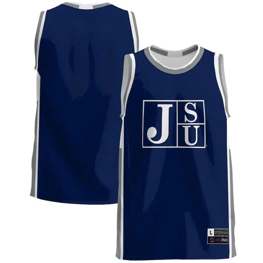 #1 J.State Tigers  Basketball Jersey Navy Stitched American College Jerseys