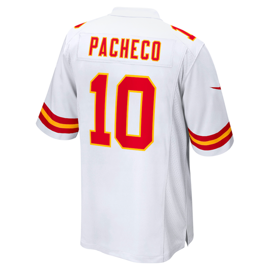 KC.Chiefs #10 Isiah Pacheco White Away Game Player Jersey Stitched American Football Jerseys