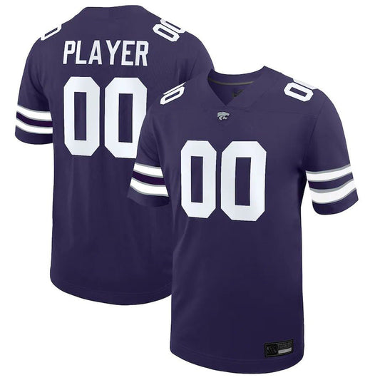 Custom K.State Wildcats Pick-A-Player NIL Replica Football Jersey Purple American Stitched College Jerseys