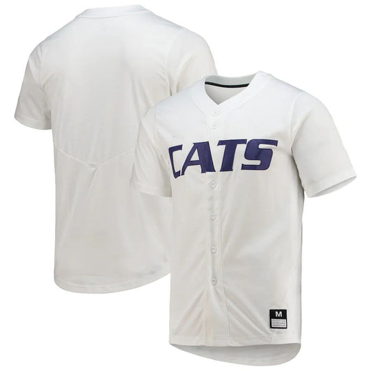 K.State Wildcats Replica Baseball Jersey White Stitched American College Jerseys