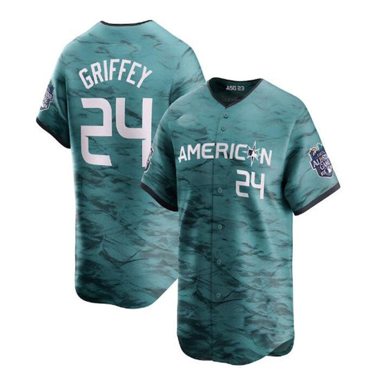 #24 Ken Griffey Jr. American League 2023 All-Star Game Limited Player Jersey - Teal Baseball Jerseys