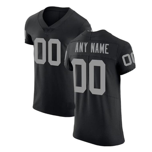 Custom LV.Raiders Black Vapor Untouchable Elite Jersey Stitched American Football Jerseys