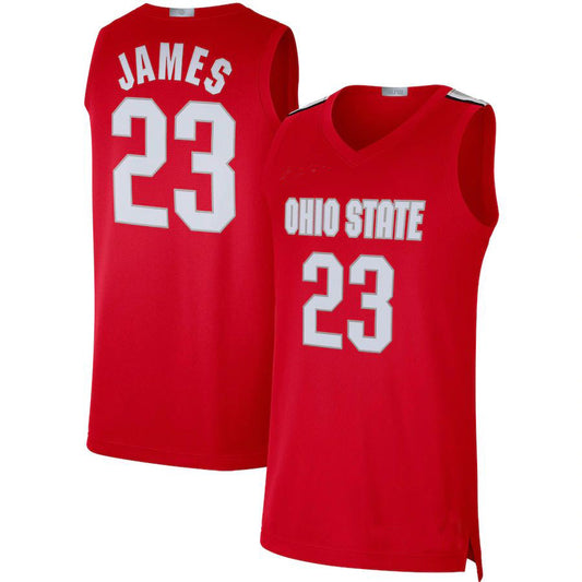 O.State Buckeyes #23 LeBron James Alumni Limited Basketball Jersey Scarlet Stitched American College Jerseys