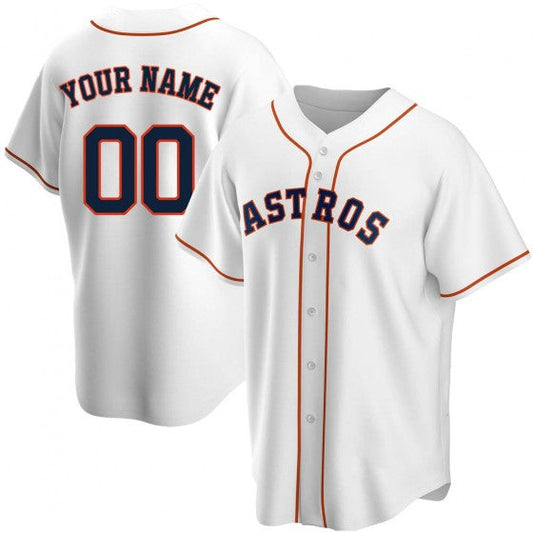 Custom Houston Astros Baseball Jerseys White Stitched Jerseys