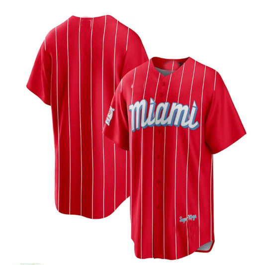 Miami Marlins Red City Connect Replica Team Jersey Baseball Jerseys