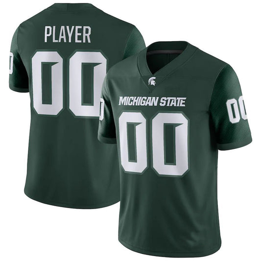 Custom M.State Spartans Pick-A-Player NIL Replica Green Football Jersey American Stitched College Jerseys