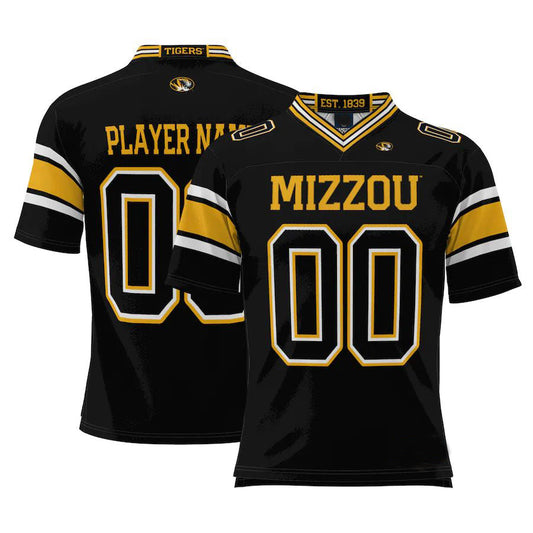 Custom M.Tigers ProSphere NIL Pick-A-Player Black Football Jersey American Stitched College Jerseys