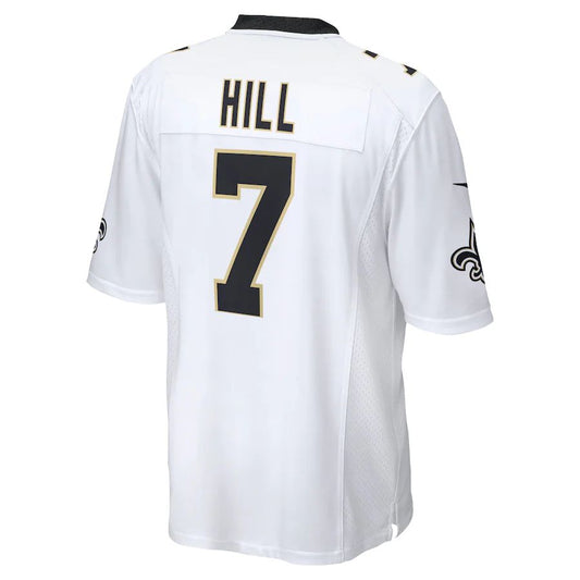 NO.Saints #7 Taysom Hill  White Game Jersey Stitched American Football Jerseys