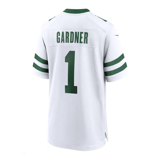 NY.Jets #1 Ahmad Sauce Gardner White Legacy Player Game Jersey Stitched American Football Jerseys