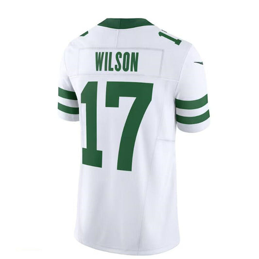 NY.Jets #17 Garrett Wilson White Legacy Vapor F.U.S.E. Limited Jersey Stitched American Football Jerseys