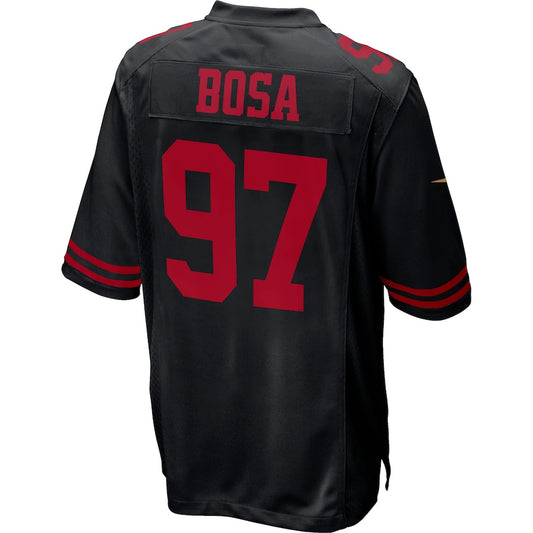 SF.49ers #97 Nick Bosa Fashion Game Jersey Black Stitched American Football Jerseys