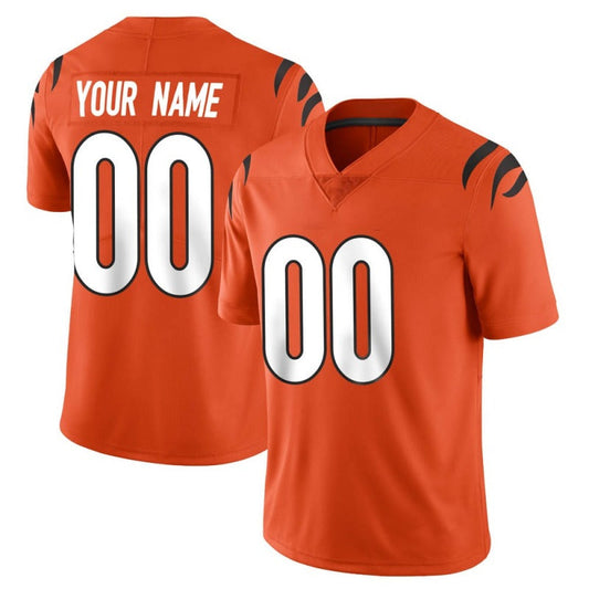 Custom C.Bengals Orange Limited Stitched Football Jerseys 2022 Super Bowl LVI