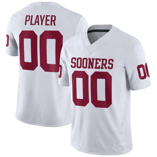 Custom O.Sooners Jordan Brand Pick-A-Player NIL Replica Football Jersey White American Stitched College Jerseys