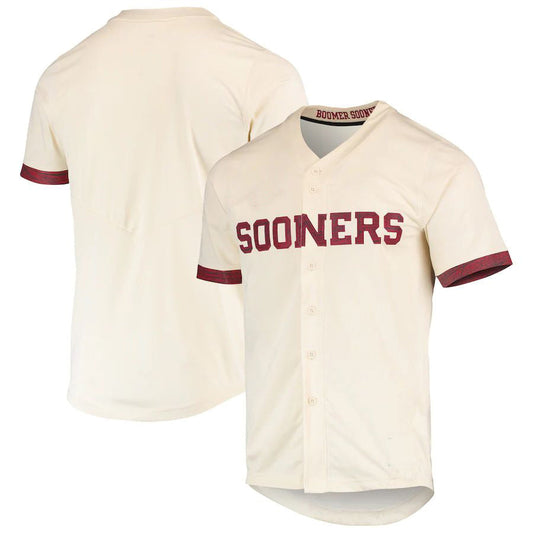 O.Sooners Replica Baseball Jersey Natural Stitched American College Jerseys