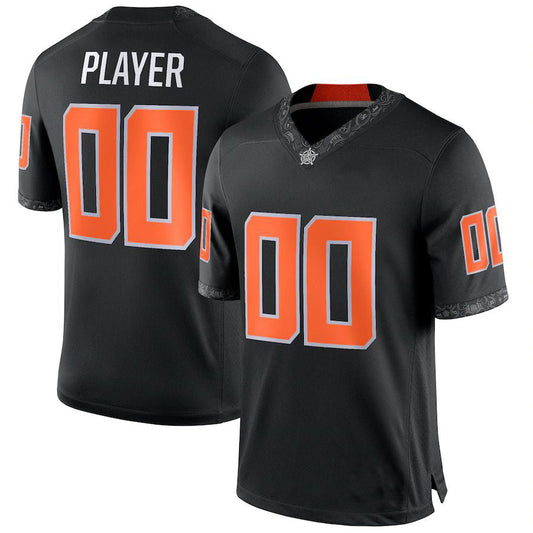 Custom O.State Cowboys Pick-A-Player NIL Replica Black Football Jersey American Stitched College Jerseys