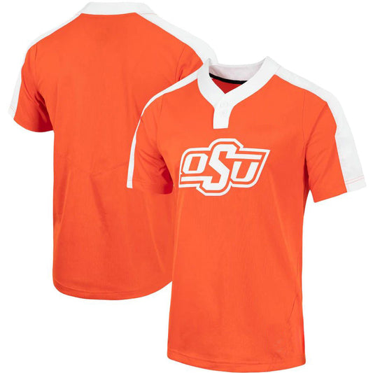 O.State Cowboys Replica 2-Button Softball Jersey Orange Stitched American College Jerseys