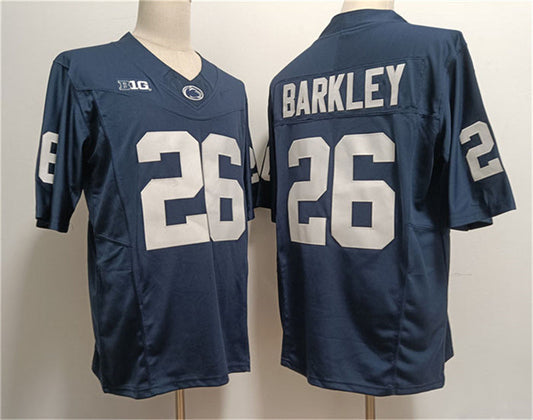 P.State Nittany Lions #26 Saquon Barkley Navy cStitched Jersey College Jerseys