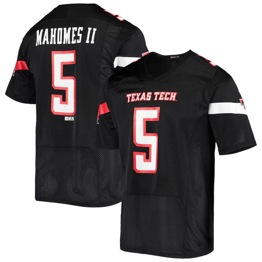 T.Tech Red Raiders #5 Patrick Mahomes Under Armour Team Replica Alumni Jersey Black Stitched American College Jerseys