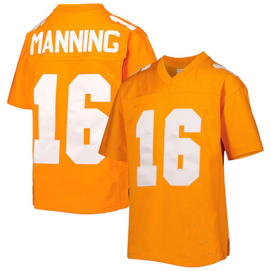 T.Volunteers #16 Peyton Manning Mitchell & Ness Replica Jersey Tennessee Orange Stitched American College Jerseys