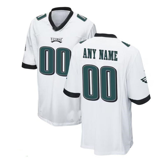 Custom P.Eagles White Game Jersey Stitched American Football Jerseys