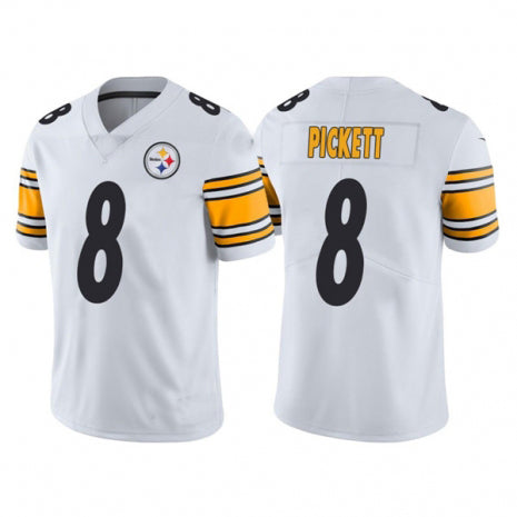 P.Steelers #8 Kenny Pickett 2022 White Vapor Untouchable Limited Jersey Stitched American Football Jerseys