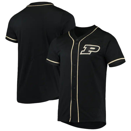 P.Boilermakers Replica Baseball Jersey -Black Stitched American College Jerseys