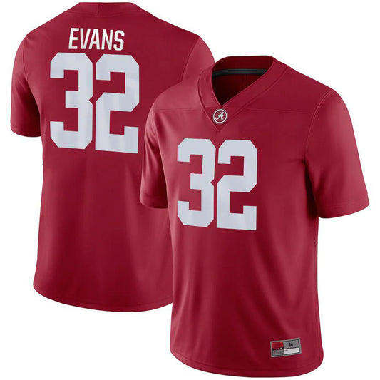 A.Crimson Tide #32 Rashaan Evans Game Jersey  Stitched American College Jerseys