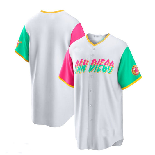 San Diego Padres 2022 City Connect Replica Team Jersey - White Baseball Jerseys