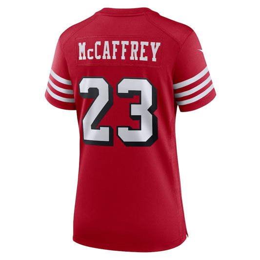 SF.49ers #23 Christian McCaffrey Scarlet Alternate Game Player Jersey Stitched American Football Jerseys