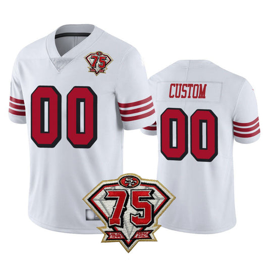 Custom SF.49ers Football White Stitched American Football Jerseys
