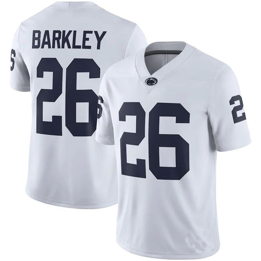 P.State Nittany Lions #26 Saquon Barkley Alumni Game Jersey White Stitched American College Jerseys