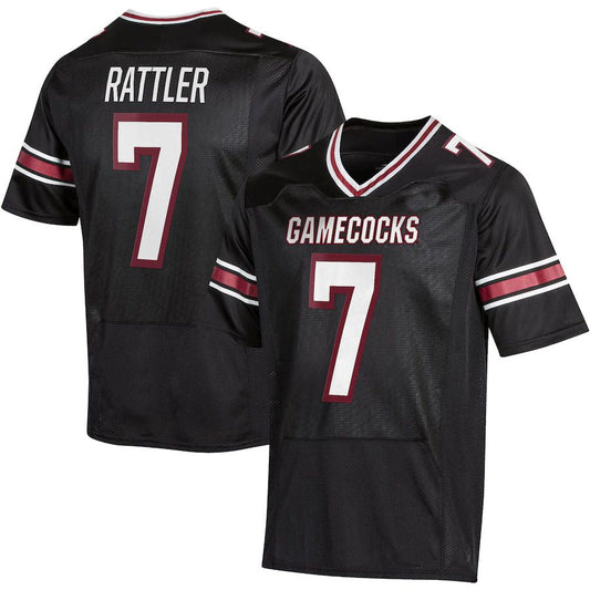 S.Carolina Gamecocks #7 Spencer Rattler Under Armour NIL Replica Football Jersey Black Stitched American College Jerseys