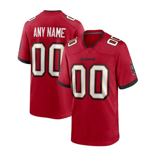 Custom TB.Buccaneers Red Game Jersey Stitched Jersey American Football Jerseys