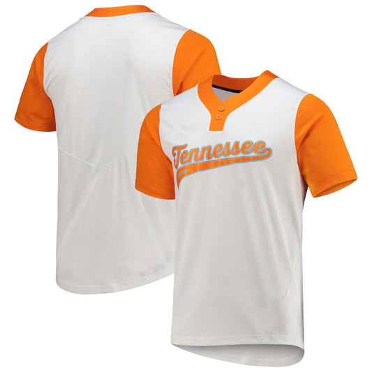 T.Volunteers Unisex Two-Button Replica Softball Jersey White Stitched American College Jerseys