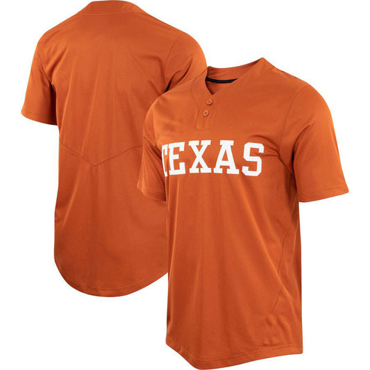 T.Longhorns Unisex Two-Button Replica Softball Jersey Texas Orange Stitched American College Jerseys