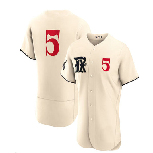 Texas Rangers #5 Corey Seager Cream 2023 City Connect Authentic Player Jersey Baseball Jerseys