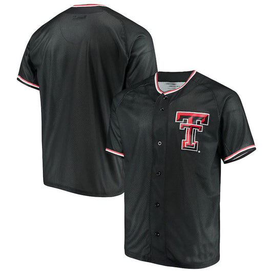 T.Tech Red Raiders Under Armour Performance Replica Baseball Jersey Black Stitched American College Jerseys