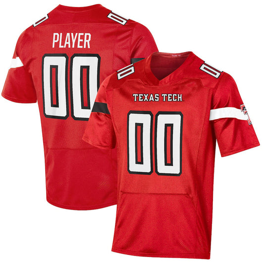 Custom T.Tech Red Raiders Under Armour Pick-A-Player NIL Replica Football Jersey Red Stitched American College Jerseys