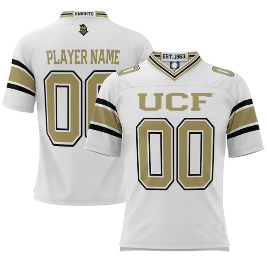 Custom U.Knights ProSphere NIL Pick-A-Player Football Jersey White Stitched American College Jerseys