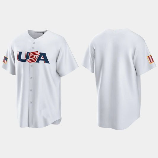 USA 2023 WORLD BASEBALL CLASSIC REPLICA JERSEY ¨C WHITE Stitches Baseball Jerseys