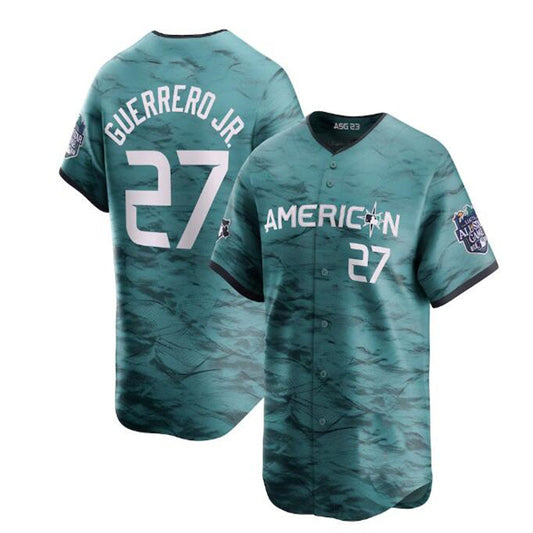 #27 Vladimir Guerrero Jr. American League 2023 All-Star Game Limited Player Jersey - Teal Baseball Jerseys