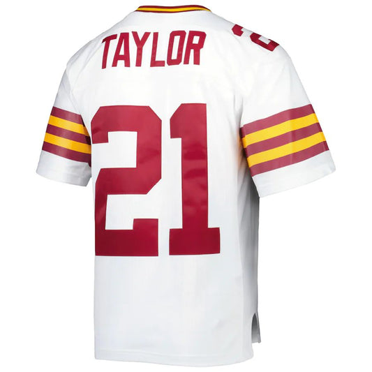 W.Football Team #21 Sean Taylor Mitchell & Ness White 2007 Legacy Replica Jersey Stitched American Football Jerseys