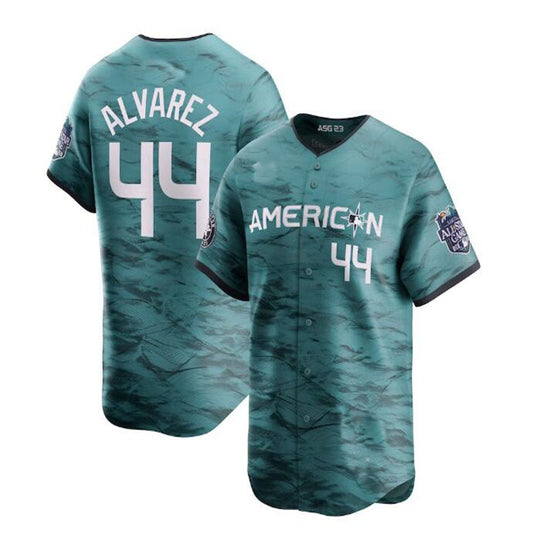 #44 Yordan Alvarez American League 2023 All-Star Game Limited Player Jersey - Teal Baseball Jerseys