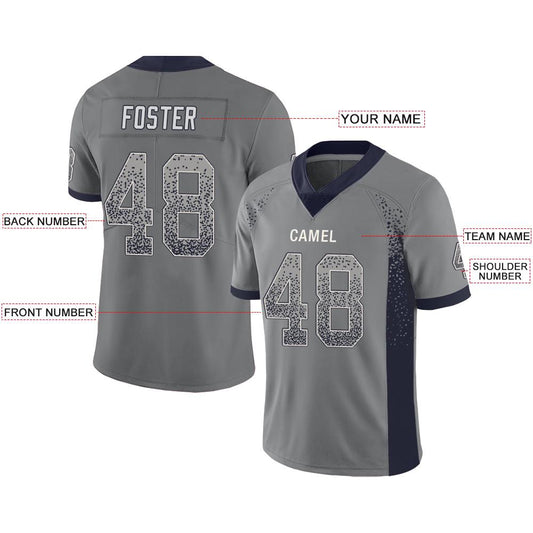 Custom D.Cowboys American Men's Youth And Women Stitched Grey Football Jerseys Personalize Birthday Gifts Jerseys