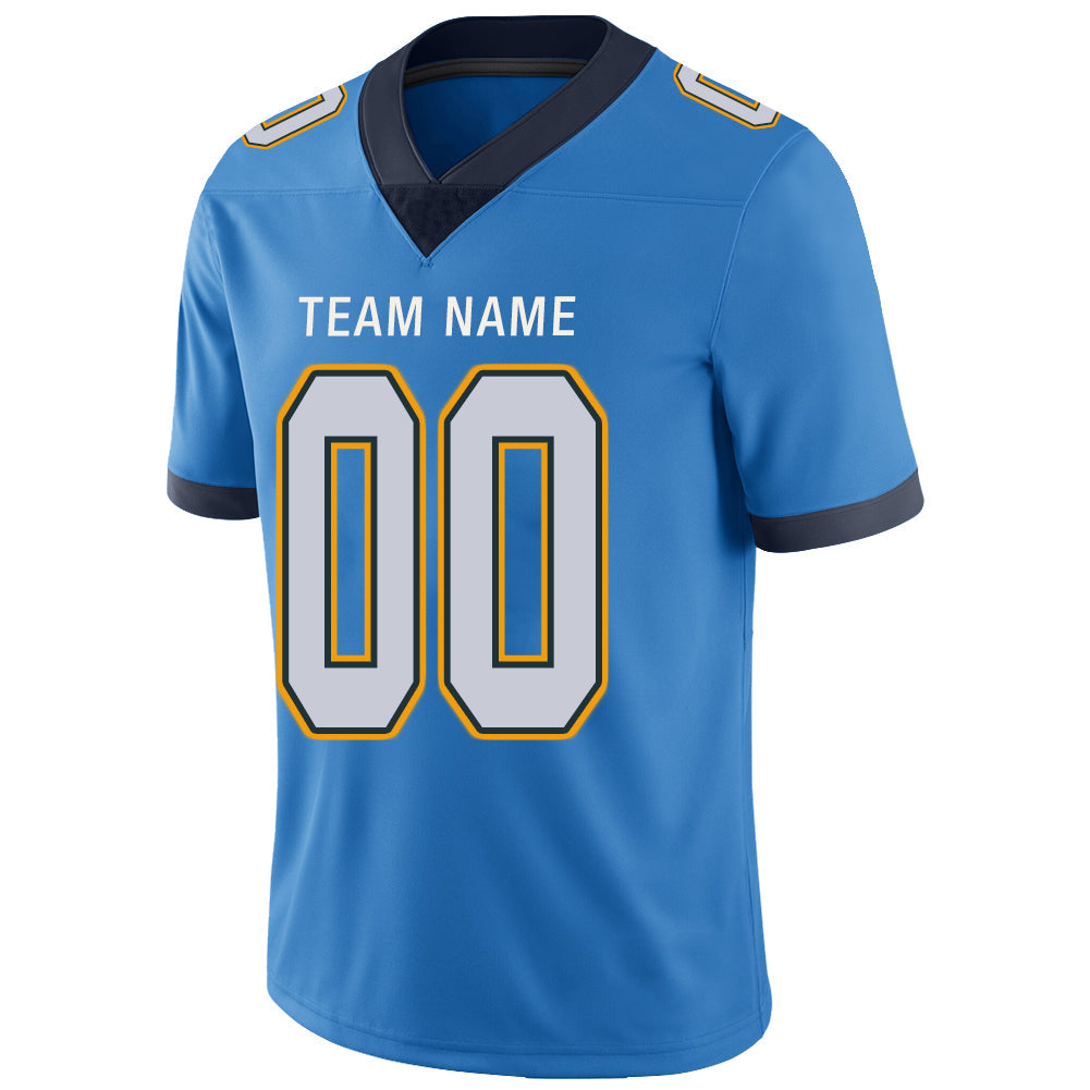 Custom LA.Chargers Stitched American Football Jerseys Personalize Birthday Gifts Powder Blue Jersey
